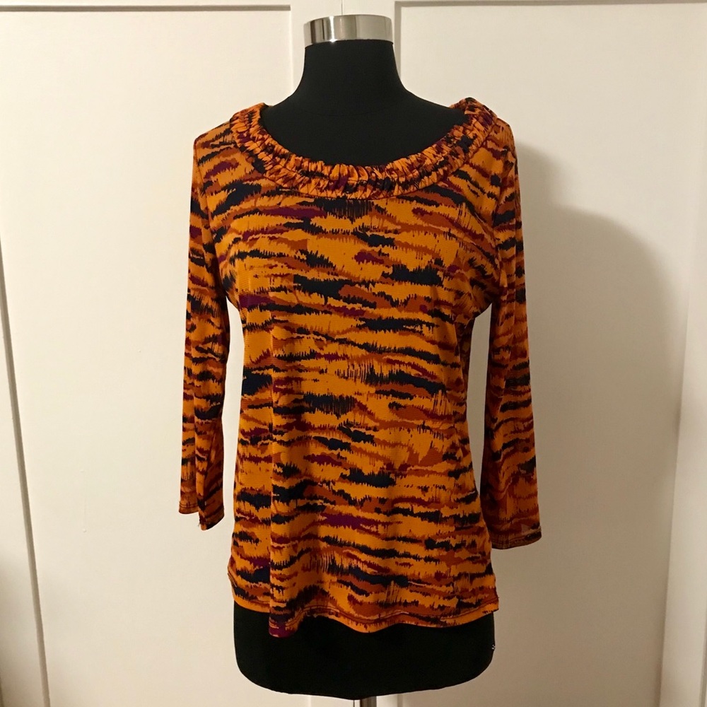 Ruby Rd 3/4 Sleeve Stretch Blouse